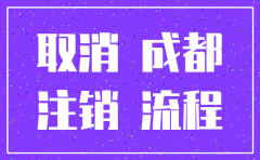 成都 注销公司流程及资料