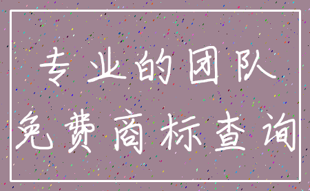 专业的团队_免费商标查询