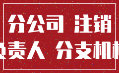 分公司负责人如何注销