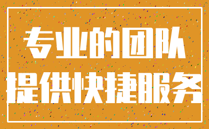 专业的团队_提供快捷服务