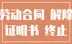 公司注销解除劳动合同证明