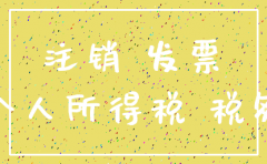 注销公司个税