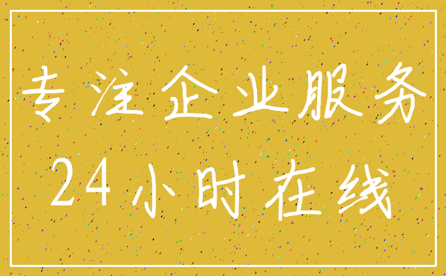 专注企业服务_24小时在线