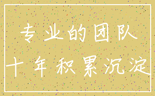 专业的团队_十年积累沉淀