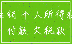 注销公司交个税的依据是什么意思