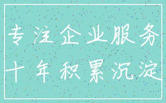 专注企业服务_十年积累沉淀
