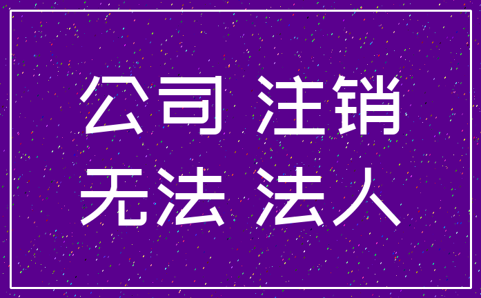 公司 注销_无法 法人