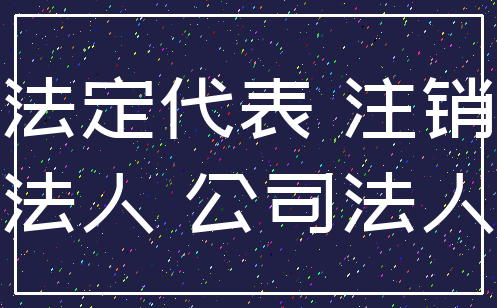 法定代表 注销_法人 公司法人