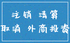 外资公司注销手续