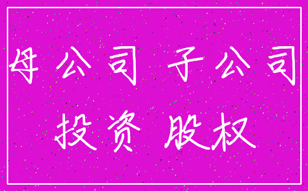 母公司 子公司_投资 股权