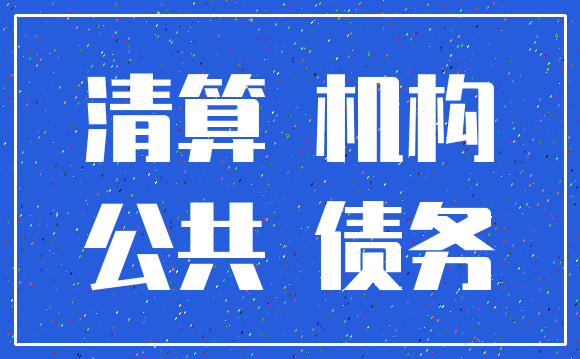 清算 机构_公共 债务