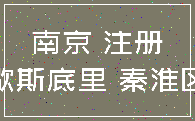 南京 注册_歇斯底里 秦淮区