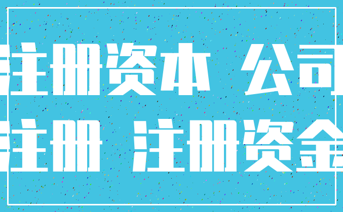 注册资本 公司_注册 注册资金