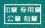 印章 专用章_公章 刻章