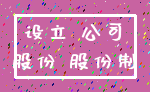 设立 公司_股份 股份制