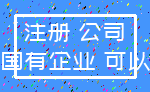 注册 公司_国有企业 可以