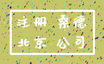 注册 桑德_北京 公司
