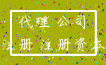 代理 公司_注册 注册资本