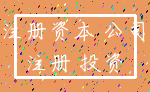 注册资本 公司_注册 投资