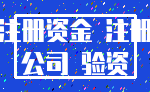 注册资金 注册_公司 验资