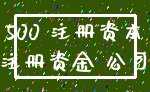 500 注册资本_注册资金 公司