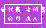法定代表 注册资金_公司 法人
