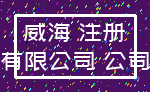 威海 注册_有限公司 公司