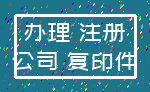 办理 注册_公司 复印件