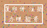 复印件 注册_办理 验资