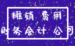 摊销 费用_财务会计 公司