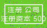 注册 公司_注册资本 500