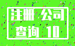注册 公司_查询 10