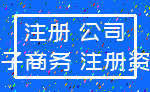 注册 公司_电子商务 注册资金