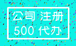 公司 注册_500 代办