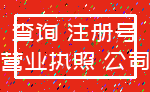 查询 注册号_营业执照 公司