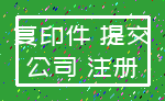 复印件 提交_公司 注册