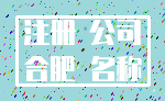 注册 公司_合肥 名称