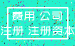 费用 公司_注册 注册资本