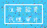 注册 验资_代理 审计