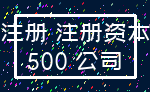 注册 注册资本_500 公司