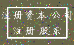 注册资本 公司_注册 股东