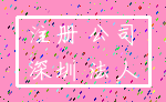 注册 公司_深圳 法人