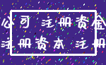 公司 注册资金_注册资本 注册