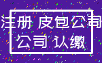 注册 皮包公司_公司 认缴