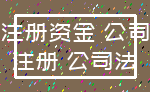 注册资金 公司_注册 公司法