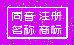同音 注册_名称 商标