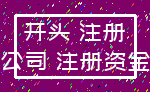 开头 注册_公司 注册资金