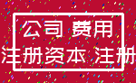 公司 费用_注册资本 注册