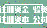 注册资金 验资_注册资本 公司