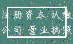 注册资本 认缴_公司 营业执照